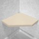Biscuit Corner Hexagon Shower Seat, Bracket & Supertach