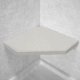 Linen Corner Hexagon Shower Seat, Bracket & Supertach