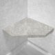Metapeake Corner Hexagon Shower Seat, Bracket & Supertach