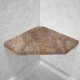 River Rock Corner Hexagon Shower Seat, Bracket & Supertach