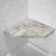 Versailles Corner Hexagon Shower Seat, Bracket & Supertach