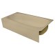 Spray Foam Bathtub Straight Skirt 56 x 28.5 x 13, Sandbar, Right Hand