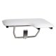 Seachrome L-Shape Seat 26X22.5 Left-Hand Cushioned Shower Seat - Naugahyde White