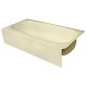 Spray Foam Bathtub Straight Skirt 58 x 31.5 x 13, Almond, Left Hand