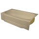 Spray Foam Bathtub Classic Skirt 62 x 31 x 15, Sandbar, Left Hand