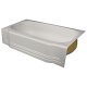 Spray Foam Bathtub Classic Skirt 64.5 x 30 x 15, Gray, Right Hand
