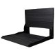 Liquid Accents Composite Seat, Matte Black Frame with Black Seating