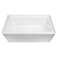 Spray Foam Bathtub Straight Skirt 62 x 34 x 17, White, Left Hand