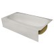 Spray Foam Bathtub Straight Skirt 62 x 31.5 x 15, Gray, Left Hand