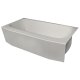 5 ft. Winged Gray Bathtub Liner