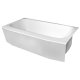 5 ft. Winged White Bathtub Liner