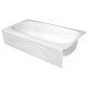 5 ft. Wave White Bathtub Liner