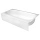 5 ft. Straight White Bathtub Liner