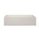 Spray Foam Bathtub Surf Skirt 54 x 32 x 15, Gray, Left Hand