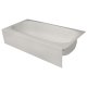 5.5 ft. Straight Gray Bathtub Liner