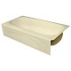 Spray Foam Bathtub Wave Skirt 56 x 32 x 13, Almond, Right Hand
