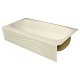 Spray Foam Bathtub Wave Skirt 62 x 30.5 x 13, Biscuit, Left Hand