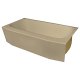Spray Foam Bathtub Winged Skirt 58.8 x 30.5 x 15, Sandbar, Left Hand