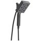 Universal Showering - H2Okinetic In2Ition 4-Setting Two-In-One Shower, Matte Black