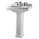 American Standard Portsmouth 24 inch Pedestal Sink 8 inch Centerset, White