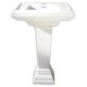 American Standard Town Square 24 inch Pedestal Sink 4 inch Centerset, White