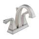 Dryden 2 Handle Centerset Lav Faucet, Stainless
