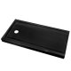 Sprayfoam Custom Shower Base Black - Extra Large, Center Drain Only