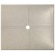 Flat Shower Floor 47x59 w/ Drain Channels, Roman Stone