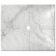 Flat Shower Floor 47x59 w/ Drain Channels, Santorini White