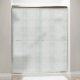 Liquid Accents Shower Door 54 x 70 Brushed Nickel with 1/4 Rain Glass, Two Towel Bars and Two Knobs