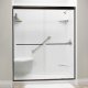 Liquid Accents 60 X 70 Shower Door, Oil Rubbed Bronze, 1/4 inch Clear Glass, Two Towel Bars & Knobs