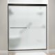 Liquid Accents 60 X 76 Shower Door, Oil Rubbed Bronze, 1/4 inch Frost Glass, Two Towel Bars & Knobs