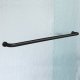 24 inch Recessed Finger Pull Towel Bar, Matte Black