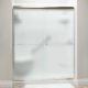 Liquid Accents Shower Door 48 x 70 Brushed Nickel with 1/4 Frosted Glass, Two Towel Bars