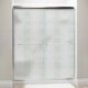 Liquid Accents Shower Door 48 x 70 Chrome with 1/4 Rain Glass, Two Towel Bars and Two Knobs