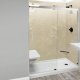 Liquid Accents 60X74 Denali Shower Door Double Slider, Chrome, 5/16 inch Clear Glass, Vertical Handle