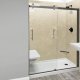 Liquid Accents 60X74 Denali Double Slider Door, Oil Rubbed Bronze, 5/16 inch Clear Glass, Vert. Handle