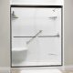 Liquid Accents Shower Door 60 x 70 Oil Rubbed Bronze with S-Curve 1/4 Clear Glass, Two Towel Bars
