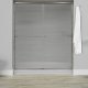Liquid Accents 60X76 Door, Brushed Nickel, 1/4 inch Corrugated Privacy Glass, 2 Towel Bars & Knobs