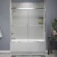 Liquid Accents Alpine Shower Door 60 x 62 Chrome with 5/16 Clear Glass, Two Towel Bar