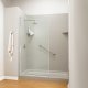 36 x 74 Clear 3/8 Glass Partition w/ Chrome Trim