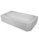 Large End Cap Gray