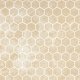 Deco Trim Hexagon White Travertine