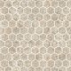 Deco Trim Hexagon W/ 4 Special Bends Bianco Travertine