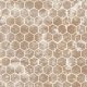 Deco Trim Hexagon W/ 4 Special Bends Sandalwood