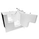 Lincoln Gel Coat Outward Swing Door Hydro Tub (Hydro Spa System Only), 32x52, Right-Hand, White