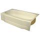 Spray Foam Bathtub Classic Skirt 62 x 31.5 x 13, Almond, Right Hand