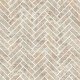 Imp/Herringbone 60X103 W/ 4 Special Bends Bianco Travertine