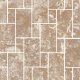 LE/Hopscotch Back Wall W/ 2 Special Bends Sandalwood