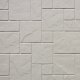 Piazza Sim-Tile Back Wall, Gray